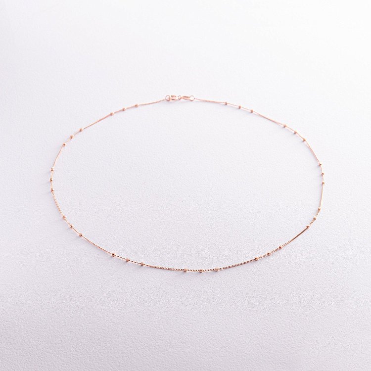 Колье - цепочка "Утонченность" в красном золоте кол02239 от ювелирного магазина Оникс - 2