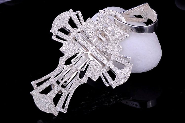 Православный крестик - вставка золото 131442 от ювелирного магазина Оникс - 1