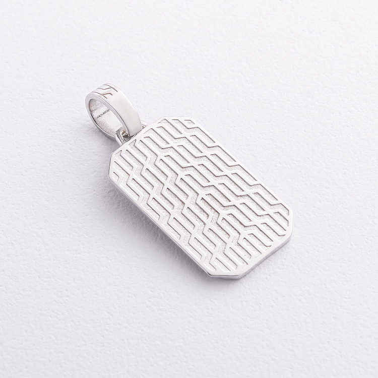 Срібний жетон з чорними фіанітами 1875 від ювелірного магазину Онікс - 1