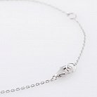 Срібний браслет "Серце з фіанітом" 141115 от ювелирного магазина Оникс - 1