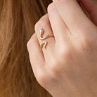 Кольцо "Змея" в красном золоте к07993 от ювелирного магазина Оникс - 3