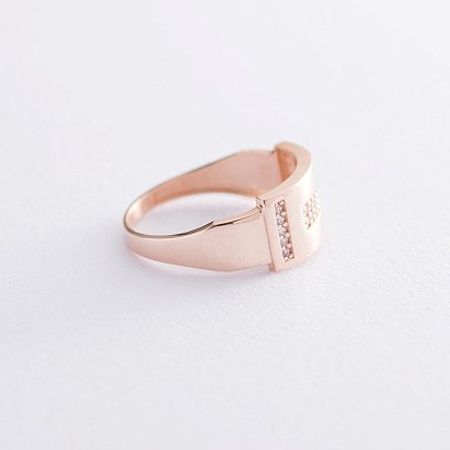 Золота каблучка (фіаніти) к06521 №3