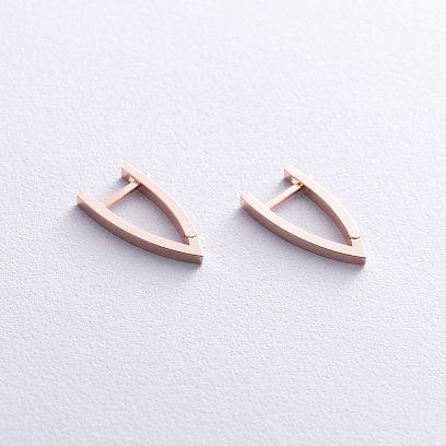 Серьги "Венди" в красном золоте с08519