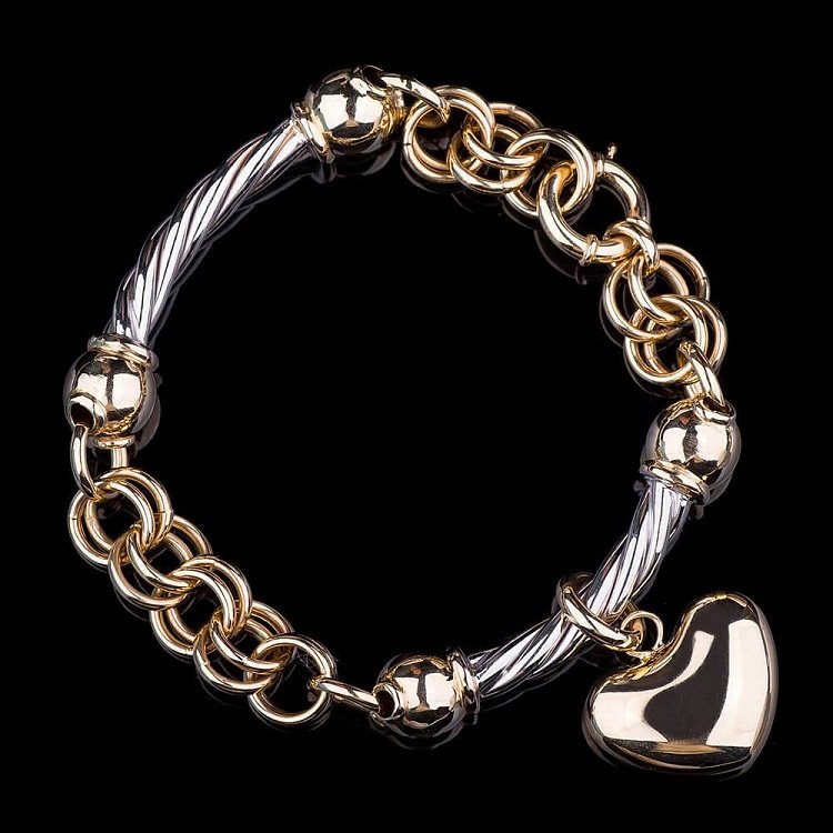 Жіночий браслет з жовтого золота б01797 від ювелірного магазину Онікс