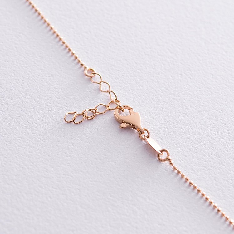 Кольє "Сердечка" в червоному золоті кол01403 від ювелірного магазину Онікс - 2