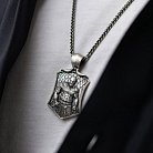 Серебряная цепочка с чернением (плетение колос) чс10543 от ювелирного магазина Оникс - 2
