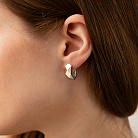 Сережки "Досконалість" у білому золоті с08745 от ювелирного магазина Оникс - 5