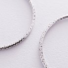 Сережки - кільця в сріблі (4.1 см) 122962 от ювелирного магазина Оникс - 3