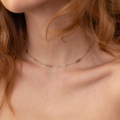 Кольє "Карен" у жовтому золоті кол02349 №6