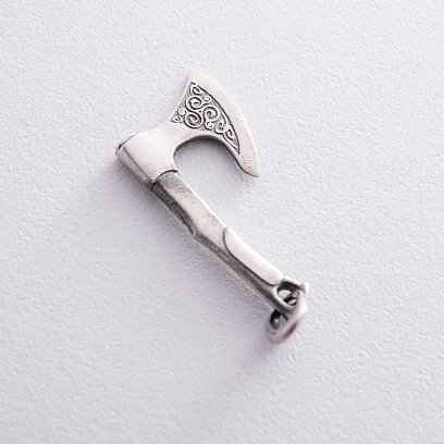 Срібний кулон "Секіра з трискеліоном" 133227 №10