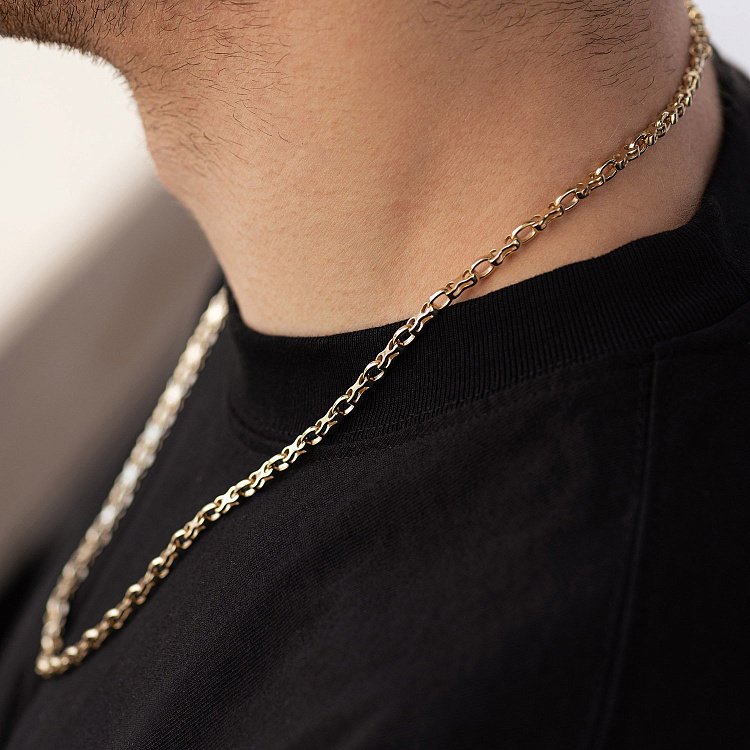 Чоловічий золотий ланцюжок ц00537 від ювелірного магазину Онікс - 5