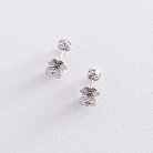Золоті сережки - пусети з діамантами сб0351y от ювелирного магазина Оникс - 2