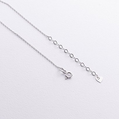 Золотое колье с сердечком кол01322 №3