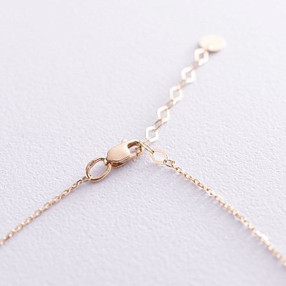 Колье "Монетки" в желтом золоте (5 шт) кол01438 №5