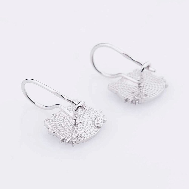 Серьги детские Hello Kitty (эмаль) 121778г от ювелирного магазина Оникс - 3