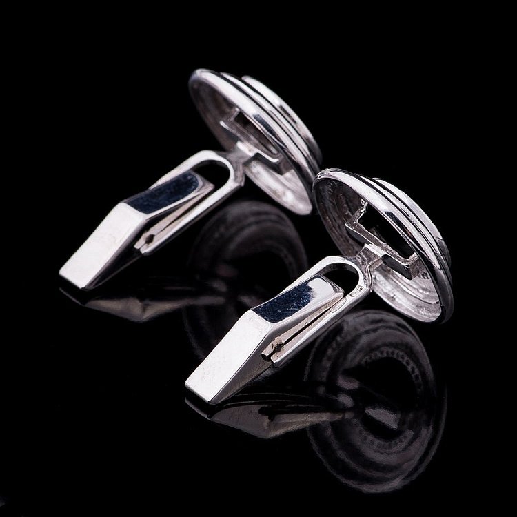 Запонки (родій, онікс) 25037 від ювелірного магазину Онікс - 5