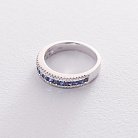 Золотое кольцо с бриллиантами и сапфирами кб0293ai от ювелирного магазина Оникс - 2