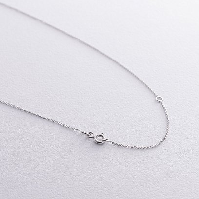 Золотое колье "Сердечко" с бриллиантом колб0110y №7