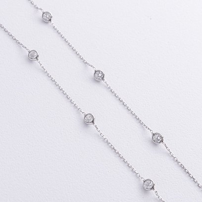 Серебряное колье с фианитами 908-01593 №3