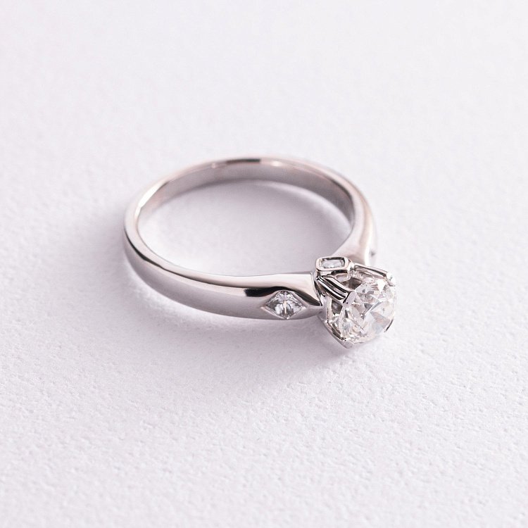 Помолвочное золотое кольцо с бриллиантами кб0387nl от ювелирного магазина Оникс - 3