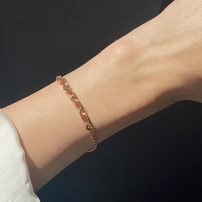 Золотой браслет "Цепочка" б05063 №6