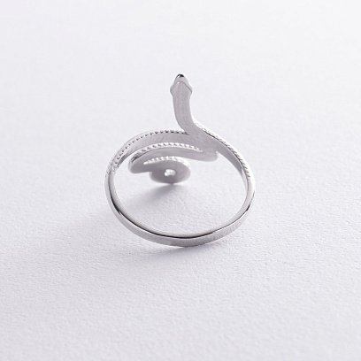 Каблучка "Змія" у білому золоті к07616 №6