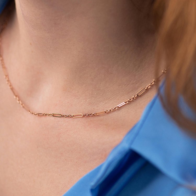 Кольє - ланцюжок у червоному золоті кол02374 від ювелірного магазину Онікс - 6