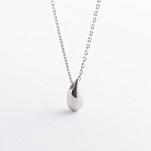 Срібне кольє "Крапелька" 908-01302 от ювелирного магазина Оникс