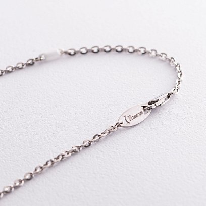 Чоловіче кольє "Хрест" зі срібла і білої кераміки ZANCAN EXC367-B №5