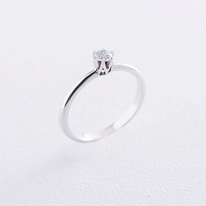 Золотое помолвочное кольцо (фианит) к05981