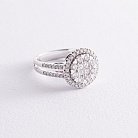 Кольцо в белом золоте с бриллиантами ккит611 от ювелирного магазина Оникс - 2