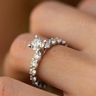 Помолвочное кольцо с бриллиантами (белое золото) 222031121 от ювелирного магазина Оникс - 3