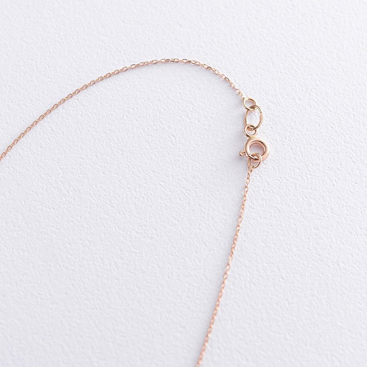 Золоте кольє із заручальною каблучкою і серцем (фіаніт) кол01712 від ювелірного магазину Онікс - 3