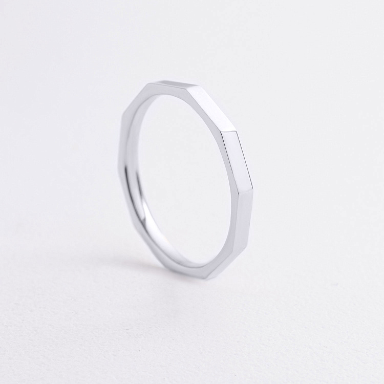 Каблучка в білому золоті к08387 від ювелірного магазину Онікс - 1