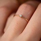 Помолвочное золотое кольцо с бриллиантом 227562421 от ювелирного магазина Оникс - 4