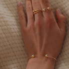 Жесткий браслет "Шарики" (желтое золото) б05475 от ювелирного магазина Оникс - 14