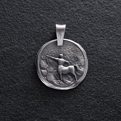 Серебряный кулон "Знак зодиака Стрелец" 133221стрілець