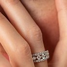 Кольцо в белом золоте с бриллианты кб0433nl от ювелирного магазина Оникс - 5