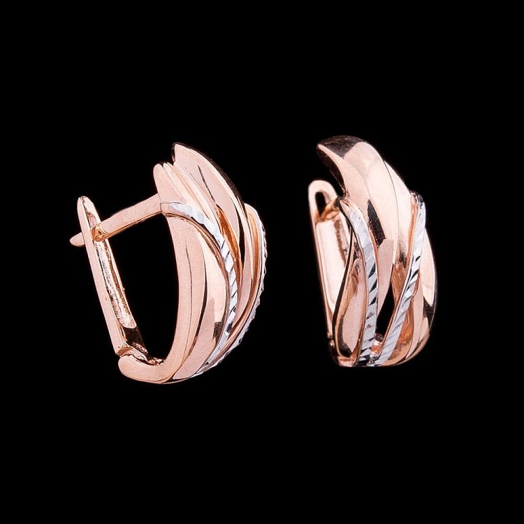 Золоті сережки с03877 від ювелірного магазину Онікс - 2