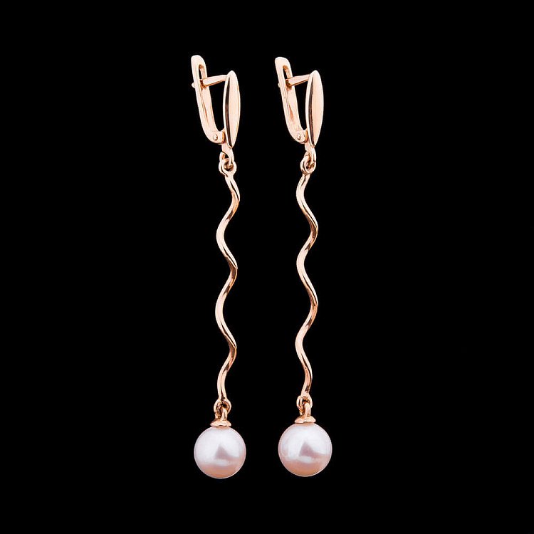 Золоті сережки з перлами с01774 від ювелірного магазину Онікс - 2