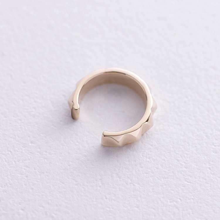 Сережка - каффа "Mona" у жовтому золоті с08737 від ювелірного магазину Онікс - 4