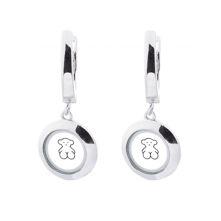 Срібні сережки "Ведмедик Teddy" 122268 від ювелірного магазину Онікс