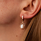 Золотые серьги с жемчугом с08753 от ювелирного магазина Оникс - 3