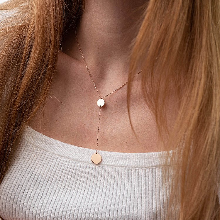 Золоте кольє "Монетки" 860417 від ювелірного магазину Онікс - 1