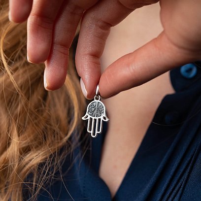 Срібна підвіска "Хамса" 133119 №2