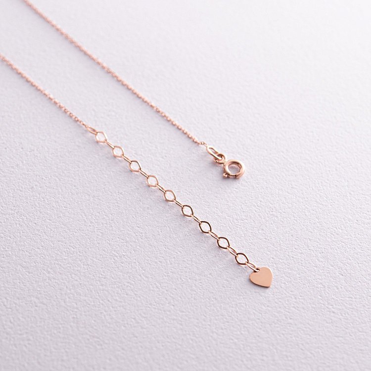 Колье "С Украиной в сердце" в красном золоте (голубая и желтая эмаль) кол02305 - 5 Колье "С Украиной в сердце" в красном золоте (голубая и желтая эмаль) кол02305 от ювелирного магазина Оникс - 5