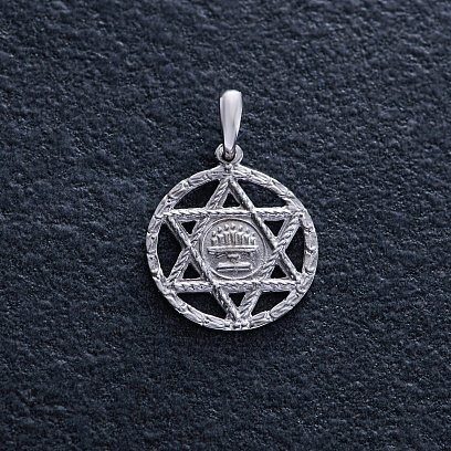 Золотая подвеска "Звезда Давида" п03888