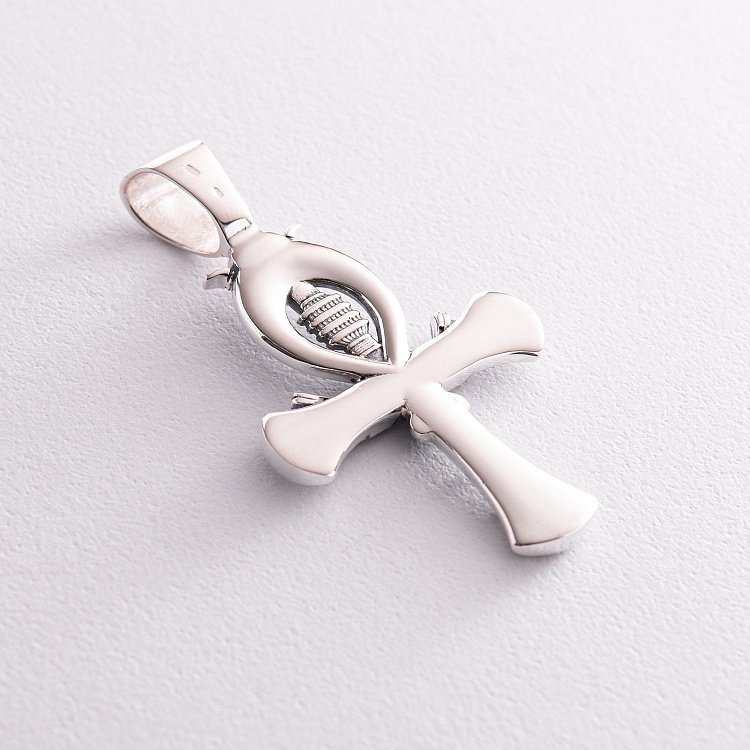 Серебряный кулон "Египетский крест Анкх. Жезл Озириса - символ вечной жизни" 133111 от ювелирного магазина Оникс - 7