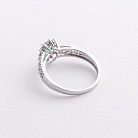 Золотое кольцо с изумрудом и бриллиантами кб0659ca от ювелирного магазина Оникс - 2