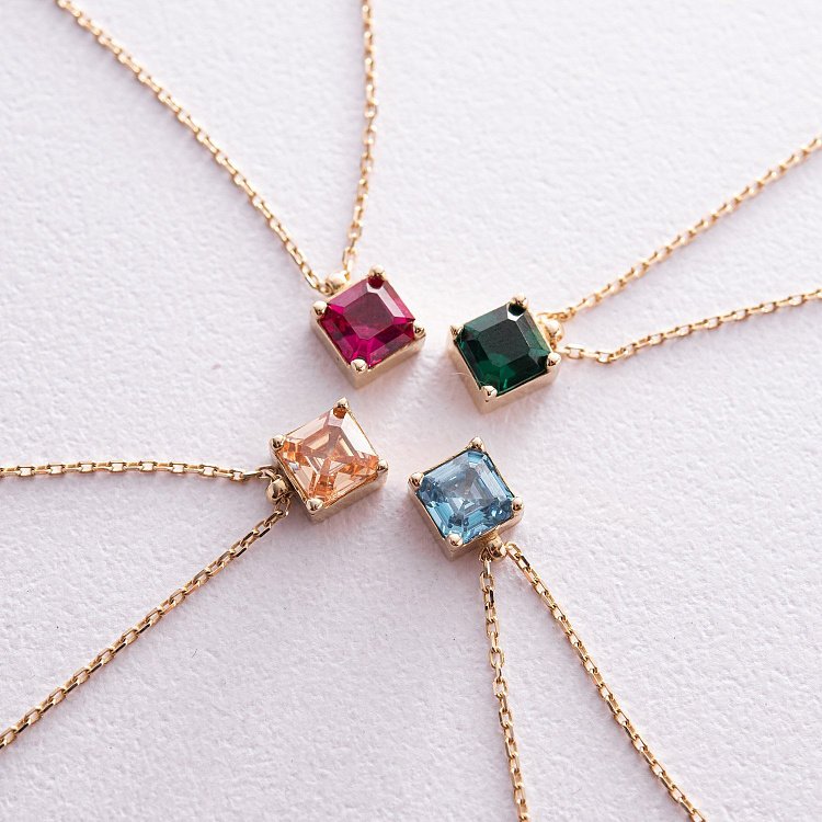 Золотое колье "Альма" (розовый фианит) кол02367 от ювелирного магазина Оникс - 5